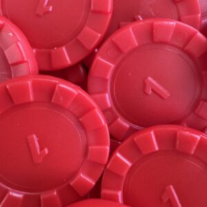Number Stacks Stacking Counters - 100 x Red '1'