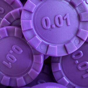 Number Stacks Stacking Counters - 100 x Purple (0.01)