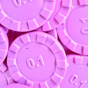 Number Stacks Stacking Counters - 100 x Pink '0.1'